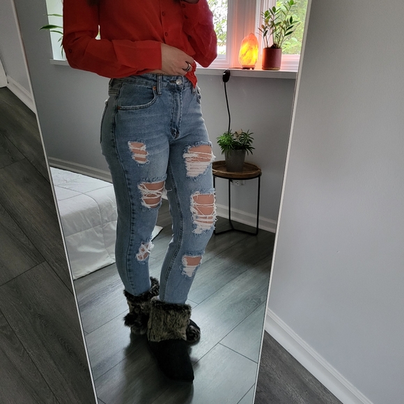 90s distressed high rise summer mom jeans - Picture 2 of 12